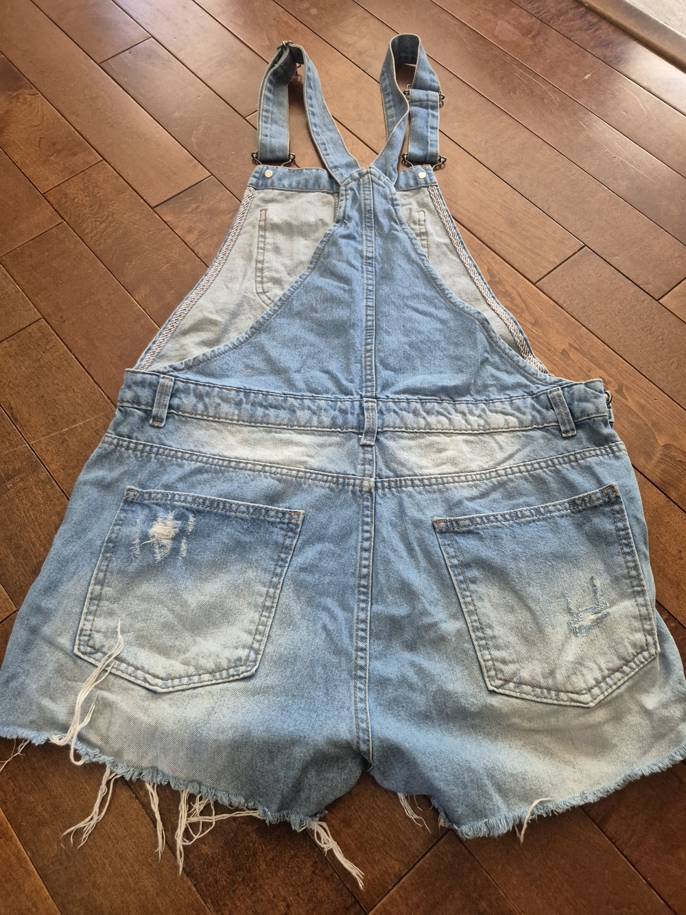 Marisa Jeans Women’s Light Blue Denim Short Overalls Size 44 Brazil = L - Picture 2 of 5